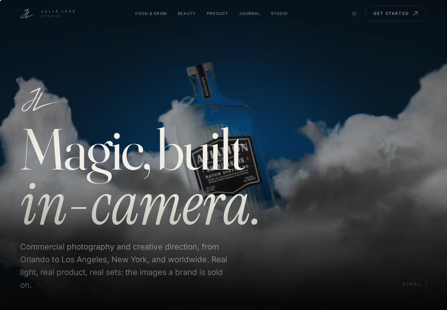 The Julia Lexx commercial website, designed and built by Tallest Giant